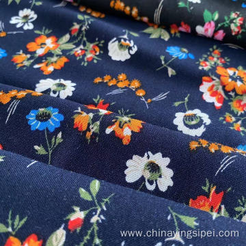 Original 105gsm Elegant Flower Print 100%Rayon Fabric For Dress